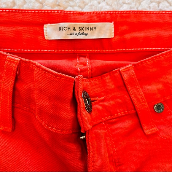 RICH & SKINNY it's a feeling - Red Skinny Jeans - Size 28. - Picture 3 of 14